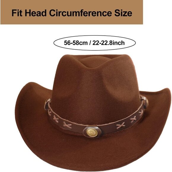 Western Cowgirl Hat and Paisley Bandana Set for Women Vintage Costume main image 4